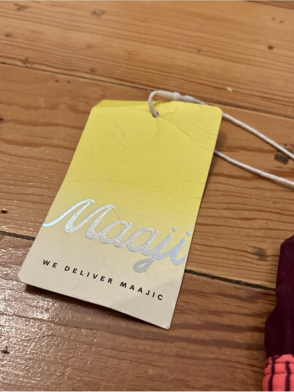 Maaji Reversible Swim Top NWT Pink Yellow Orange Medium M - Picture 2 of 7